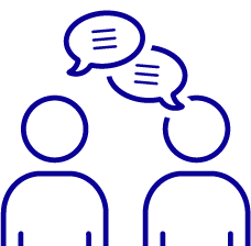 Picto silhouette dialoguant